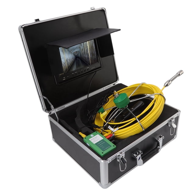 Endoscope Camera, Sewer Camera 9 Inch LCD Monitor 145 Degree Viewing Angle Color Display For Wall