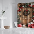 thumbnail image 2 of Merry Christmas Bath Curtain,Christmas Rustic Farmhouse Bathroom Curtain Elegant Shower Curtains for Dorm Bathroom Decor Christmas, 2 of 5
