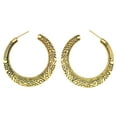 thumbnail image 2 of Jiaroswwei Vintage Big Circle Tibetan Carving Hoop Earrings Women Statement Jewelry Gift, 2 of 7