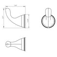 thumbnail image 6 of Design House Ames Single Wall Mount or Door Mount Bathroom Robe Hook, 6 of 11