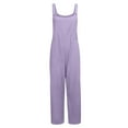thumbnail image 4 of Up to 65% off!Summer Fashion Jumpsuits for Women Dressy Oversize Loose Baggy Pocket Jumpsuit Playsuit Trousers Overalls Cotton And Linen Jumpsuit, 4 of 8