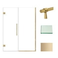 thumbnail image 4 of Transolid Ehtb55257610c-Bk Elizabeth 76" High X 55" Wide Hinged Semi Frameless Shower Door, 4 of 7