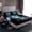 Black Blue, variant on Manfei Wild Wolves Twin Sheet Sets,Jungle Wildlife Bedding Twin Size,Howling Wolf Bed Sheets Set Twin Size,Breathable Bedroom Decor,3-Piece