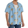thumbnail image 2 of Kdxio Men's Hawaiian Shirt for Men Short Sleeve Shirt Cute Cartoon Corgi Summer Casual Holiday Beach Button Down T-Shirts, 2 of 7