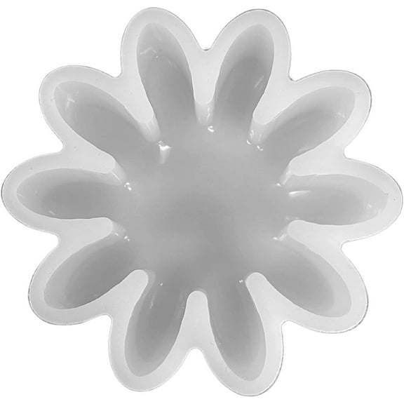 Flower Silicone Mold  3.2" Wide x 3.2" Long x 0.8" Deep Vent Clip Size  Flower Silicone Mold for Freshies, Silicone Mold for Epoxy, Silicone Mold for Soap  Daisy Flower Design