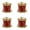 Red4, variant on Red Glitter Mini Drum Christmas Tree Decorations, Desktop Instruments Ornament Christmas Holiday Wedding Party Decor