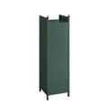 thumbnail image 3 of Modern Three-tier Glass Door Cabinet with Featuring Four-tier Storage for Entryway Living Room Bathroom Dining Room (Green), 3 of 11