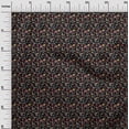 thumbnail image 3 of oneOone Georgette Viscose Black Fabric Asian Japanese Floral Quilting Supplies Print Sewing Fabric By The Yard 42 Inch Wide, 3 of 4