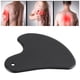 thumbnail image 4 of Tablero Gua Sha, Tablero De Raspado Muscular Negro Portátil De Aluminio En Forma De Corazón Ergonómico Para La Espalda ANGGREK Metal Gua Sha Board, 4 of 8