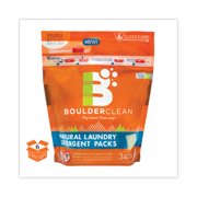 Boulder Clean Laundry Detergent Packs, Valencia Orange, 34 Loads