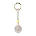 thumbnail image 6 of COSMOBETTY Car Rhinestone Inlaid Key Bag 1Pack Stylish Keyring Diamond Silver Ab Color Lint, 6 of 8
