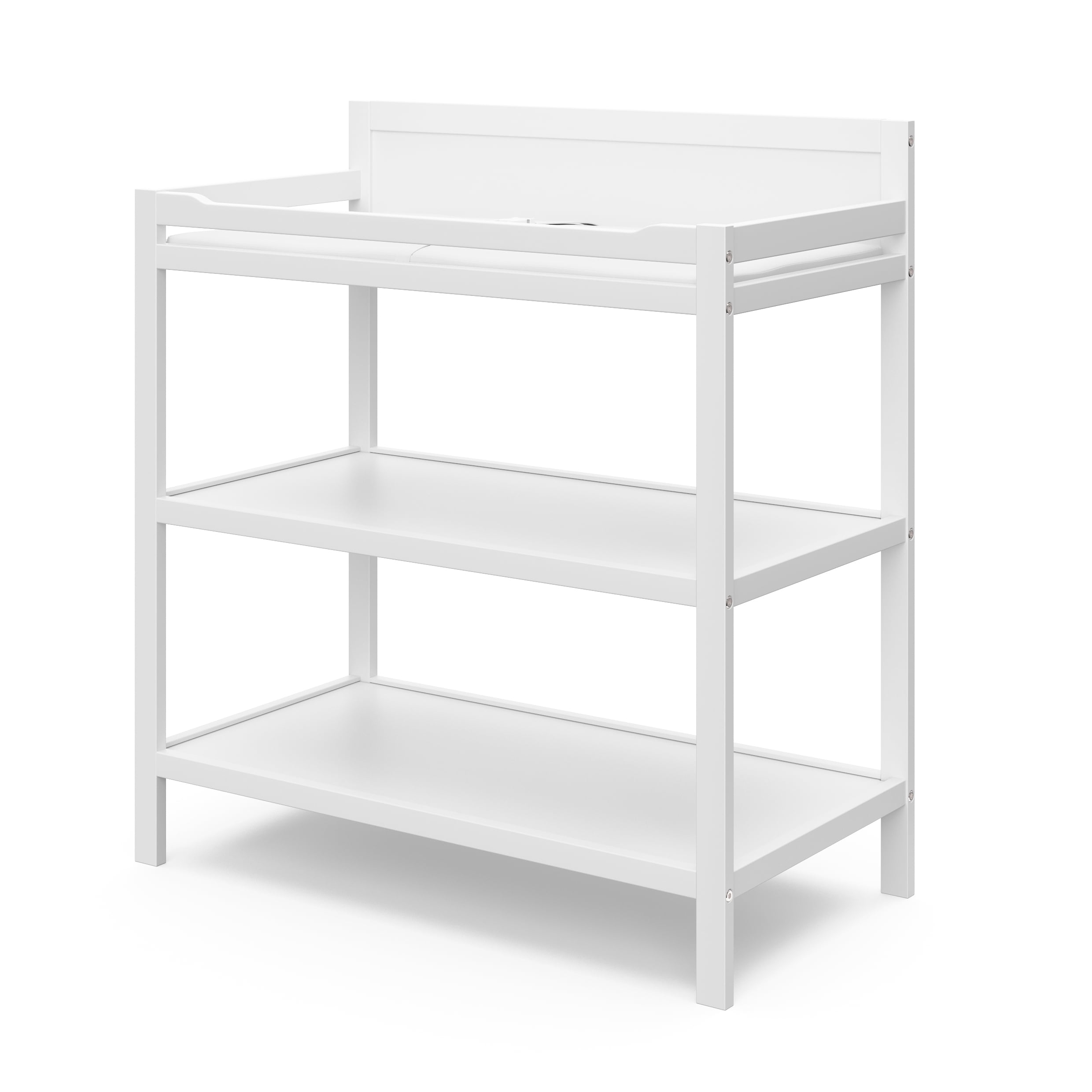 Storkcraft Alpine Infant Changing Table with Changing Pad, White