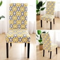 thumbnail image 3 of Dining Chair Covers Set of 4 Stretch Spandex Dining Room Chair Covers Parsons Chair Slipcovers Dining Chair Protector Anti-dust Chair Seat Protector for Dining Room Hotel, Kitchen, Party, 3 of 6
