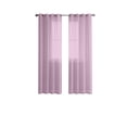 thumbnail image 2 of Semi Sheer Curtains, Czzoypi Linen Light Filtering Grommet Curtains, 98 Inch Long Semi Transparent Window Drapes for Bedroom Living Room Machine Washable, Purple, 2 of 7