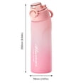 thumbnail image 4 of Botella Con Fragancia Frutas Sin BPA 750 Ml para Fitness Y Actividades Al Aire Libre () Rosa, 4 of 8