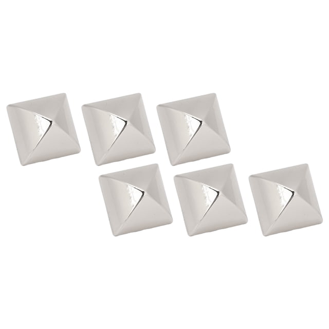 Square Pointed Screw Rivets 20 Sets Zinc Alloy Pyramid Punk Rivets 0.59 Inch for Leather Goods Bags Belts Clothing Repair and Decoration