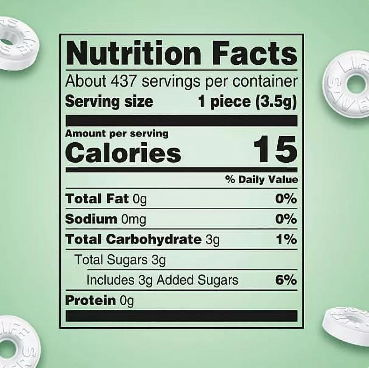 LifeSavers Wint O Green Breath Mints, Bulk Hard Candy, 53.95 oz (3.3 lbs), Refreshing Mint Flavor, Individually Wrapped, Party and Office Candy, (2 Pack)
