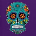 thumbnail image 5 of Wild Bobby Day Of The Dead Sugar Skull Pop Culture Men Graphic Tank Top, Purple, Small, 5 of 5