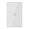 thumbnail image 1 of SONOFF T2US1C-TX Interruptor de luz de pared WiFi inteligente de 1 cuadrilla 433MHz, 1 of 8