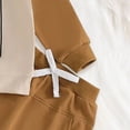 thumbnail image 4 of NOLDARES Toddler Baby Boy Clothing Set 2-Piece Funny Graphic Long Sleeve Sweatshirt and Joggers Pants Fall Winter Outfits Clothes(Brown,2-3 Y), 4 of 7
