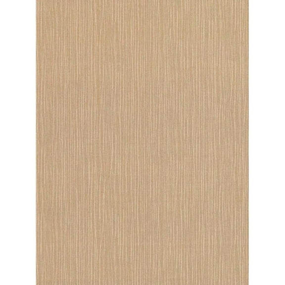 Concord Wallcoverings Textured Wallpaper Plain Vertical Lines, Beige Satin, 21 In x 33 Ft (56 sq. ft), 884398