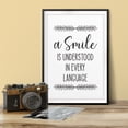 thumbnail image 3 of Designs ByLITA A Smile Is Understood In Every Language 8 x 10 UNFRAMED Print Inspirational Wall Art, 3 of 3