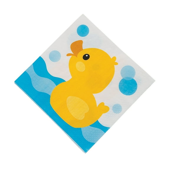 Rubber Ducky Luncheon Napkins (16Pc) - Party Supplies - 16 Pieces