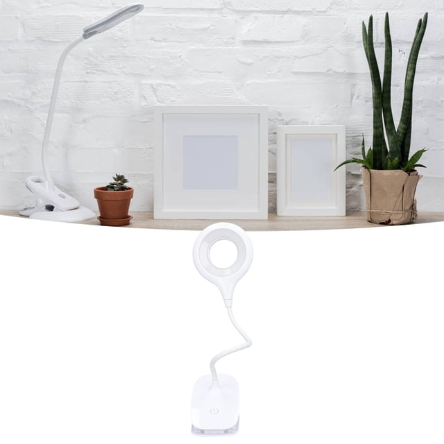 Luz de lectura con clip ANGGREK LED USB recargable 3 modos de iluminación continuos