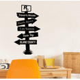 thumbnail image 3 of GTA Grand Theft Auto Maps Pathway Signage Trevor's House Los Santos Wall Sticker Wall Art Decal Girls Boys Room Bedroom Gaming Room Gamer Room House Home Decor Vinyl Decoration Size (20x8 inch), 3 of 3