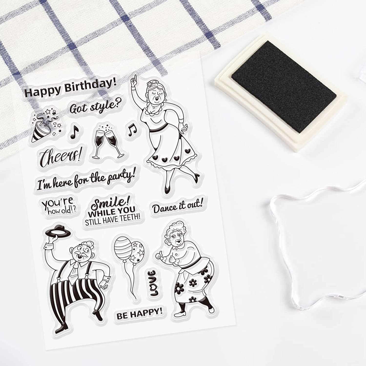 Birthday Vibes Silicone Clear Stamps for Journaling Scrapbooking 2023 New  Making DIY Photo Album Embossing Craft Supplies