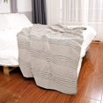 thumbnail image 1 of FFIY Microfiber Soft Quilted Throw Blanket Ruffle Farmhouse Throws Lap Quilt for Couch Bed 50" x 60" Reversible Lightweight Breathable Decorative Quilted Blankets, 1 of 7