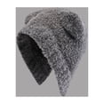 thumbnail image 2 of AJGRHE Cute And Versatile Solid Color Plush Bear Hat For Women Winter Warmth With Ear Grey One Size, 2 of 6