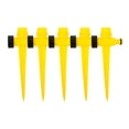 thumbnail image 1 of Durable Yellow Plastic Sprinkler Spikes for Home Garden Use Efficient MultiUse Watering Base 5pcs, 1 of 8