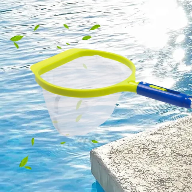 TUWABEI Pool Skimmer - Pool Net with 3 Section Pole, Pool Skimmer Net with Fine Mesh Net, Telescopic Aluminum Pole, Plastic Frame, Ultra-fine Pool Skimmer for Ponds, Fish Tank, Hot Tub