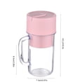 thumbnail image 2 of Portable Blender for Shakes and Smoothies 340ml Mini Blender with Handle 6 Blades Waterproof USB Type-C Rechargeable Personal Blender for Home Kitchen Office Travel Outdoor Sports, 2 of 9