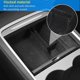 thumbnail image 4 of Update Center Console Organizer Tray for Latest 2021 2022 Tesla Model 3 Model Y, Car Interior Flocked Armrest Hidden Cubby Drawer Flocking Storage Box, 4 of 5