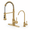 Brushed Gold-Kitchen Faucet and Filter Faucet, variant on Black Stainless Steel Single Handle Pull Down 3-Function Kitchen Faucet