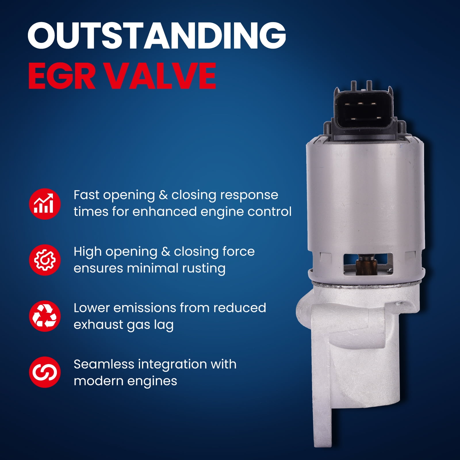 MOCA AUTOPARTS EGV1149 Exhaust Gas Recirculation EGR Valve Fit for 2008-2010 Chrysler Town & Country 3.3L 3.8L & 2007-2011 Jeep Wrangler 3.8L & 2009-2010 Volkswagen Routan 3.8L