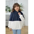 thumbnail image 4 of Sherrylily Girls Fuzzy Fleece Hoodies Sweatshirt Casual Loose Pullover with Pockets 4-15 Years, 4 of 6