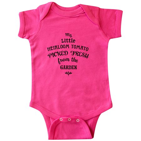 

Inktastic My Little Heirloom Tomato Picked Fresh From the Garden Gift Baby Boy or Baby Girl Bodysuit