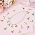 thumbnail image 3 of 1 Box 48Pcs Crochet Stitch Markers Knitting Stitch Marker Knitting Markers Small Flower Leaf Crochet Lobster Claw Clasps Charms Crochet Markers DIY, 3 of 5
