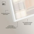 thumbnail image 4 of Roseate Cream Tones III Shadowbox Print Neutral Abstract Art by Art Remedy, White Frame, 40 x 40, 4 of 7