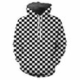 thumbnail image 4 of Sudadera con capucha de moda para hombre, estampada con patrones de cuadros populares, impresión digital, sudadera informal de manga larga con capucha y tela gruesa, 4 of 5