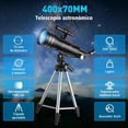 thumbnail image 2 of Telescopio Astronómico Profesional 70/400mm Monocular 200x, 2 of 6