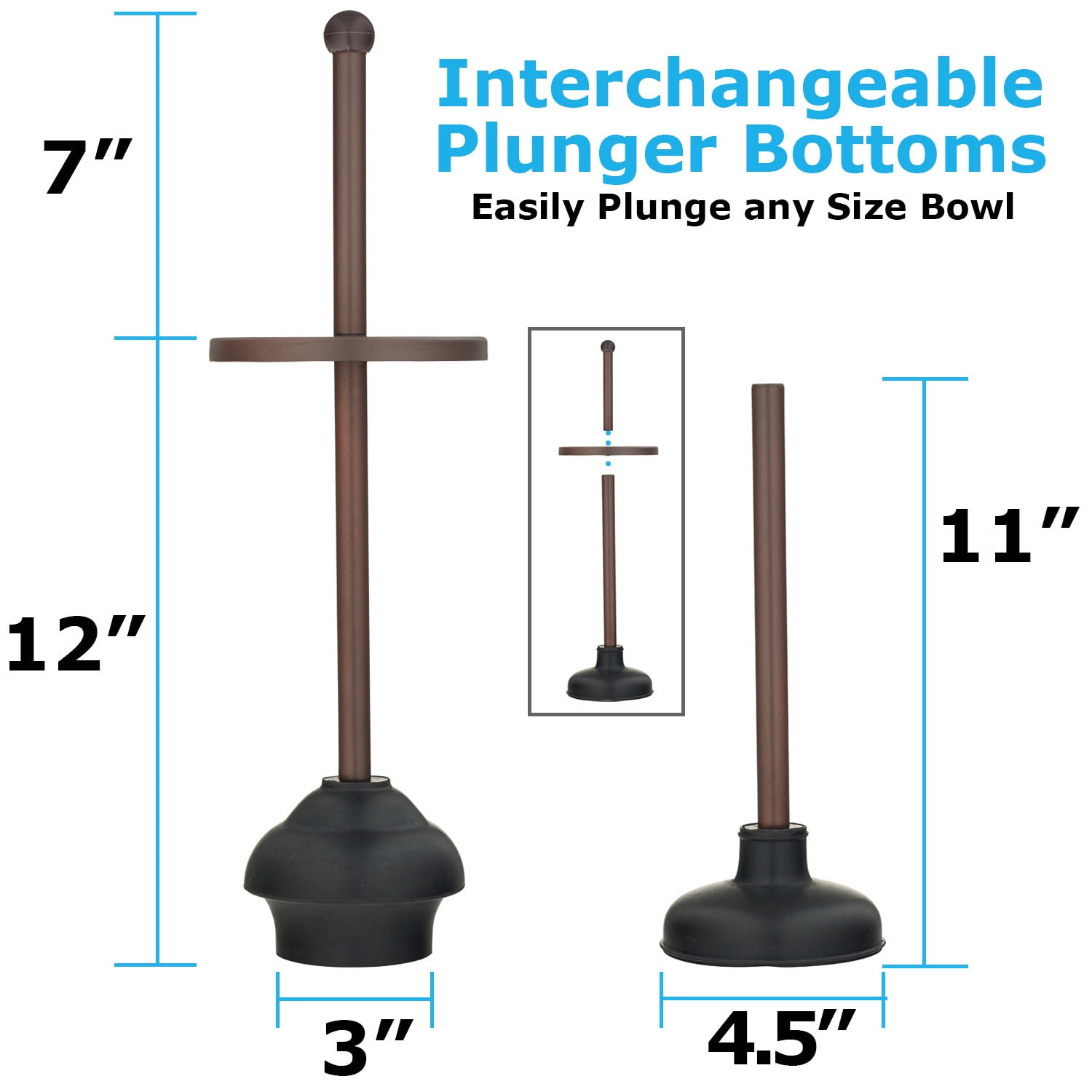 Toilet Brush and Plunger Set Toilet Plunger Toilet Brush Combo Oil Rubbed Bronze