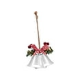 thumbnail image 2 of Christmas Bell Christmas Tree Bells Pendants for Garland Party Supplies Xmas 2 Trumpet Bell White, 2 of 8
