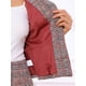 thumbnail image 5 of Conjunto de traje de tweed de 2 piezas para mujer INSPIRE CHIC, chaqueta de botones de manga 3/4 y falda lápiz roja, talla S, 5 of 6