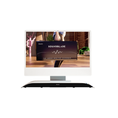 BlueAnt - Soundblade Under Monitor Soundbar - White