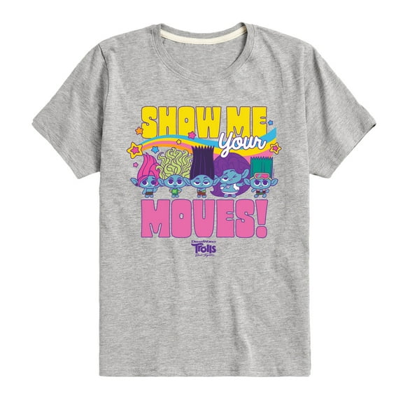 Trolls - Band Together - Show Me Your Moves - Toddler and Youth Short Sleeve Graphic T-Shirt