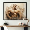 thumbnail image 1 of Designart art Mural Encadré Beige Moderne Noir, art Mural Encadré Aérobic & Musculation, Force Magique de Musculation I, Décor Mural Encadré Aérobic & Musculation, 40x30 Pouces Cadre Noir, 1 of 5